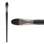 Black Swan Synthetic Red Sable Long Handle Brush-Oil & Acrylic Filbert #20