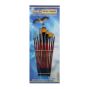 Ebony Splendor Synthetic Teijin Brush Explorer Set of 9 - Short Handle