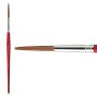 Escoda Bravo Series 6521 Long Squared Edge Round Brush #12