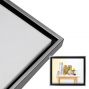 Illusions Floater Frame, 12"x16" Silver/Black - 3/4" Deep
