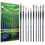 Imperial Professional Chungking Hog Bristle Brush Set of 10, Assorted Sizes