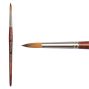 Mimik Kolinsky Synthetic Sable Short Handle Brush, Round Size #10 