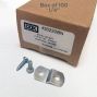 1/4" OOK Canvas Off-set Clips with Screws Box of 100 