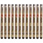 Sakura Pigma Brush Pen - Black (Box of 12)