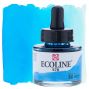 Ecoline Liquid Watercolor, Sky Blue Cyan 30ml Pipette Jar