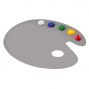 SoHo True Color Peel Off Palette Palette Oval Arm 11.75x15.75"