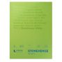 Stonehenge White Drawing & Printmaking Paper Pad (90lb) Vellum Finish, 9x12" (15 Sheets)