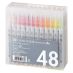 Kuretake Zig Clean Color Brush Marker Assorted Colors (Set of 48)