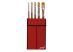 Raphaël Red Sable Oil Color Filbert Travel Brush Set