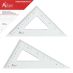 Acurit Scholar Triangle Set of 2, 6" (45/90 Degrees) and 8" (30/60/90 Degrees)