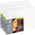 Ampersand Artist Primed Smooth 7/8" Cradled Panel, 5" x 7" (Pack of 3)