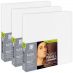 Ampersand Artist Primed Smooth 7/8" Cradled Panel, 6" x 6" (Pack of 3)