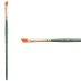 Princeton Lauren Series 4350 Golden Synthetic Brush - Angle Shader, Short Handle, Size 1/4"