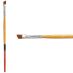 Princeton Snap! Series 9650 Golden Taklon Brush - Angle Shader, Short Handle, Size 1/4"