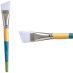 Princeton Snap! Series 9850 White Synthetic Brush - Angle Shader, Short Handle, Size 1"