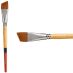 Princeton Snap! Series 9650 Golden Taklon Brush - Angle Shader, Short Handle, Size 3/4"