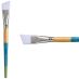 Princeton Snap! Series 9850 White Synthetic Brush - Angle Shader, Short Handle, Size 3/4"