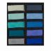 Art Spectrum Square Extra Soft Pastel - Turquoise & Blues (Set of 10)