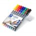 STAEDTLER Lumocolor Permanent Marker Pens Broad #B314 - Assorted, 2.5mm (Set of 8)