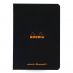 Rhodia Dot Slim Black Notepad 8 1/4 x 11 3/4 in Side Staple 48-Sheet