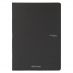 Fabriano EcoQua Notebook 5.8 x 8.3" Grid Staple-Bound Black