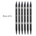Tombow Dual Brush Pen N15 Black (Box of 6)