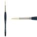 Borciani Bonazzi UNICO Bianco Synthetic Series 830 Medium Handle Brush, Round Size 18