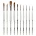 Borciani Bonazzi UNICO Fiammato Synthetic Mixed Set of 10 Brushes