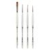 Borciani Bonazzi UNICO Fiammato Synthetic Mixed Set of 4 Brushes 