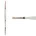 Borciani Bonazzi UNICO Fiammato Synthetic Series 820 Medium Handle Brush, Round Size 10