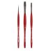 Borciani Bonazzi UNICO Silver Synthetic Mixed Set of 3 Brushes