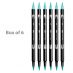 Tombow Dual Brush Pen No.403 Bright Blue (Box of 6)