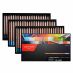 Caran d'Ache Pastel Pencil - Assorted Colors, Set of 76 + 1 Grafwood + 1 Charcoal Pencil