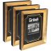 Expositions Frame - Gold w/ Acrylic Glazing and Cardboard Backing, 12"x16" Box of 3