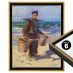 Cardinali Renewal Core Floater Frame, Black/Antique Gold 6"x8" - 3/4" Deep  (Box of 6)