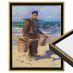 Cardinali Renewal Core Floater Frame, Black/Antique Gold 8"x10" - 3/4" Deep 