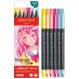 Caran d'Ache FIBRALO Brush Marker - Set of 6, Manga Colors