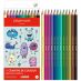Caran d'Ache Swisscolor Water-Soluble Color Pencil Set of 12, Kawaii Funny Monsters