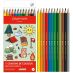 Caran d'Ache Swisscolor Water-Soluble Color Pencil Set of 12, Kawaii Swiss Mountain