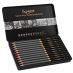Cezanne Graphite Pencil Tin Set of 12, Assorted