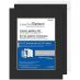 Crescent Select Pre-Cut Mat w/ Backing and Photo Bag - Black 12" x 16" (9" x 12" opening)