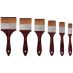 Mimik Kolinsky Synthetic Sable Short Handle Brush Mottler Complete Set of 6 