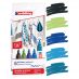 Edding 4500 Textile Marker Pack of 5, Cool Colors