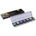 FineTec Watercolor Halfpan Pearlescent Cool Colors Metal Box Set of 6