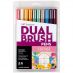 Tombow Dual Brush Pen Set of 10 - Cottage Colors