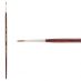 Mimik Kolinsky Synthetic Sable Long Handle Brush, Round Size #4