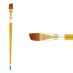 Creative Mark Qualita Golden Taklon Long Handle Brush Angular #10