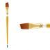 Creative Mark Qualita Golden Taklon Long Handle Brush Angular #12
