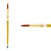 Creative Mark Qualita Golden Taklon Short Handle Brush Round #12