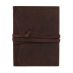Opus Genuine Leather Journal Wrap 6" x 8" Dark Brown